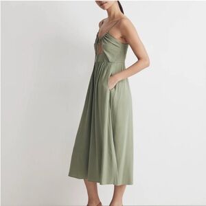 Madewell Soren keyhole Midi dress
